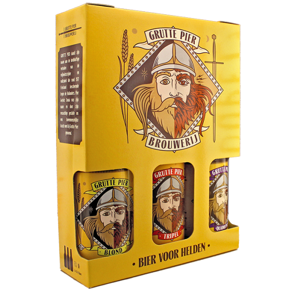 GESCHENKVERPAKKING KLEIN 3x 33cl FLES