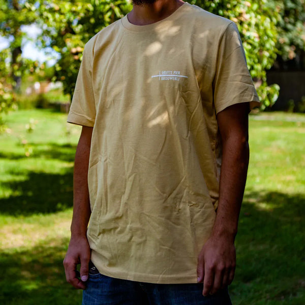 T-shirt geel logo
